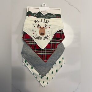 NWT Baby Christmas Bibs